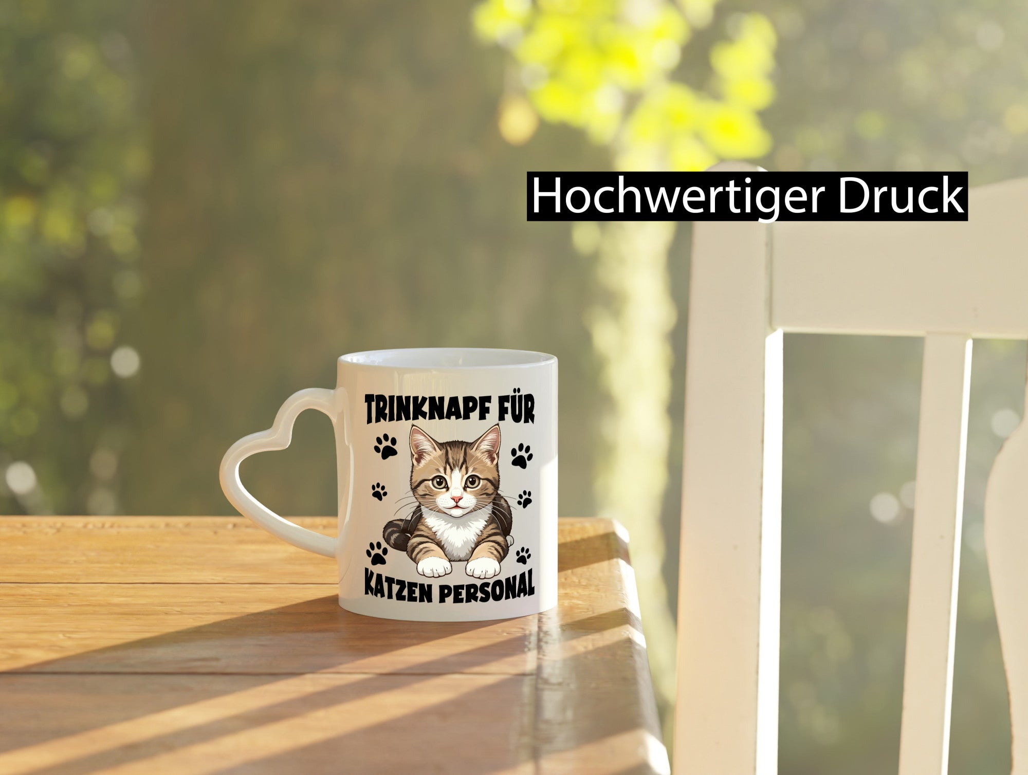 Katzen Personal | Katzenbesitzer Tasse Katze Humor vl4 lustiger Spruch Geschenk