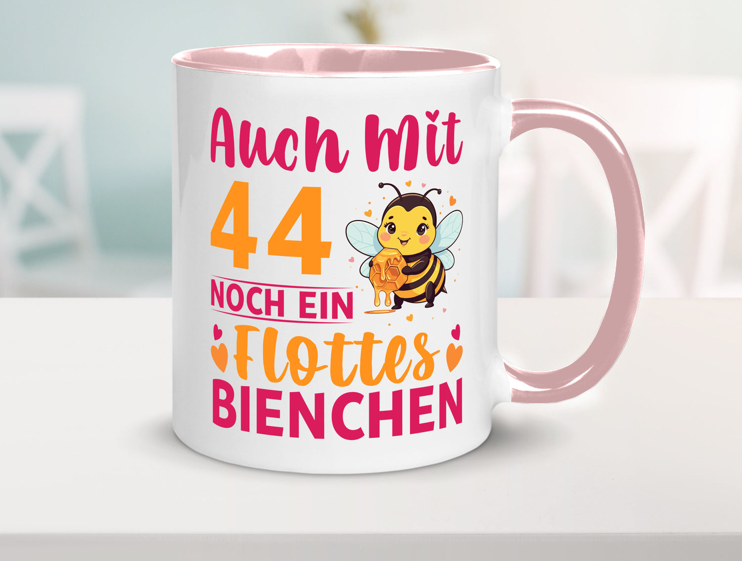 44. Geburtstag | Flottes Bienchen 44 Jahre Geschenkidee Humor Tasse