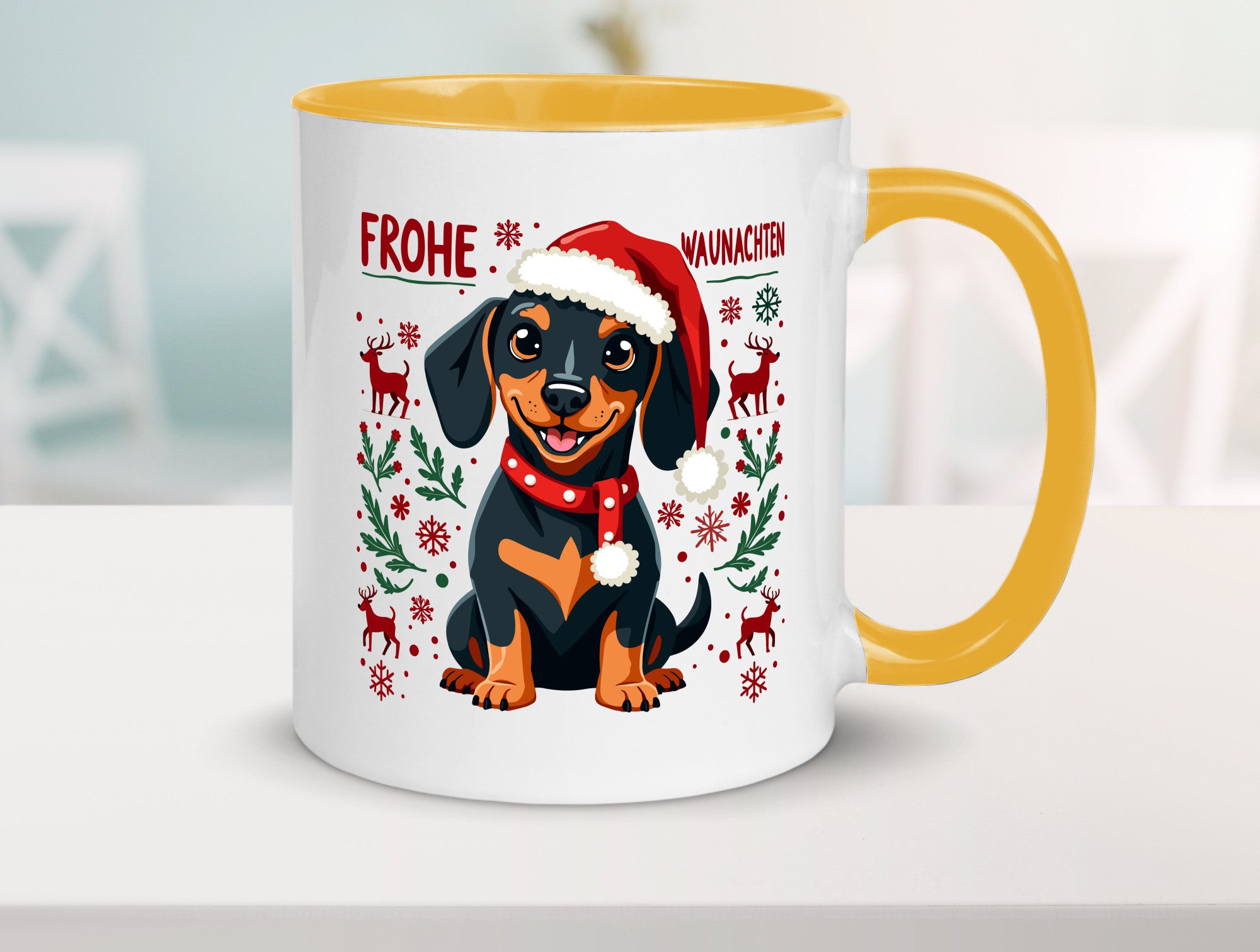 Frohe Waunachten | Ugly Christmas Weihnachtshund v2 Humor Tierliebhaber