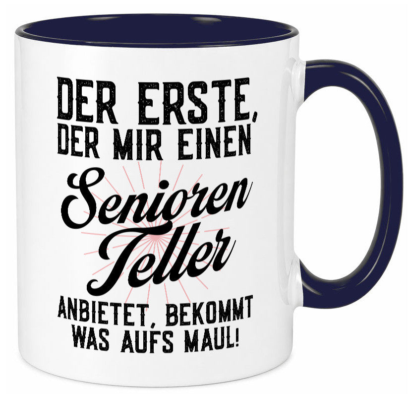 Senioren Teller | rentner Ruhestand lustig Jubiläum Geschenk Tasse