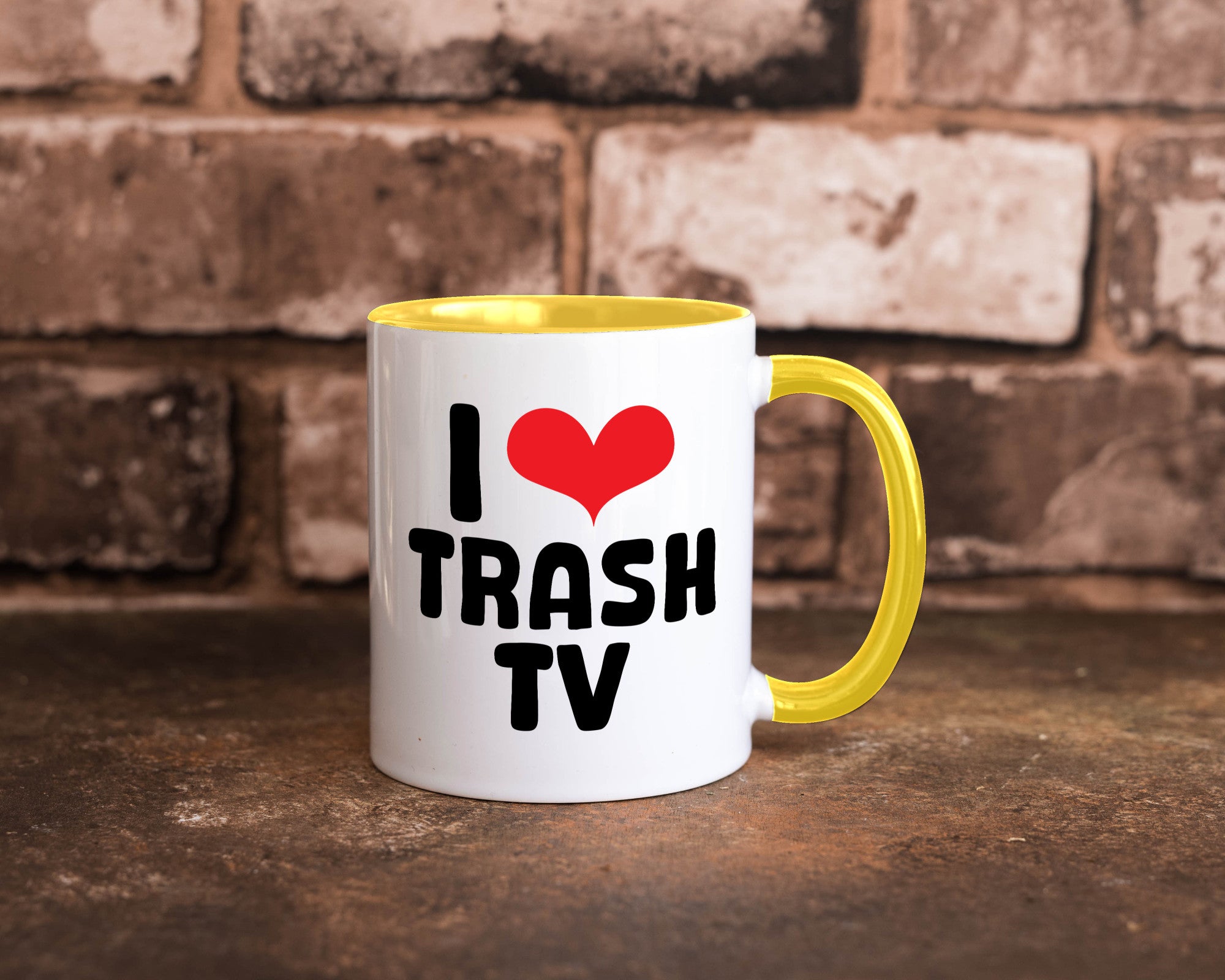 I love Trash TV | v2 lustig Humor Geschenkidee Geschenk Tasse