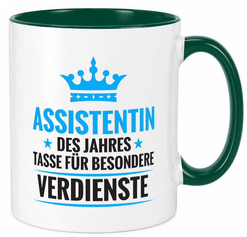 Besonderer Verdienst: Assistentin | Assistenz Hilfskraft Humor Geschenkidee