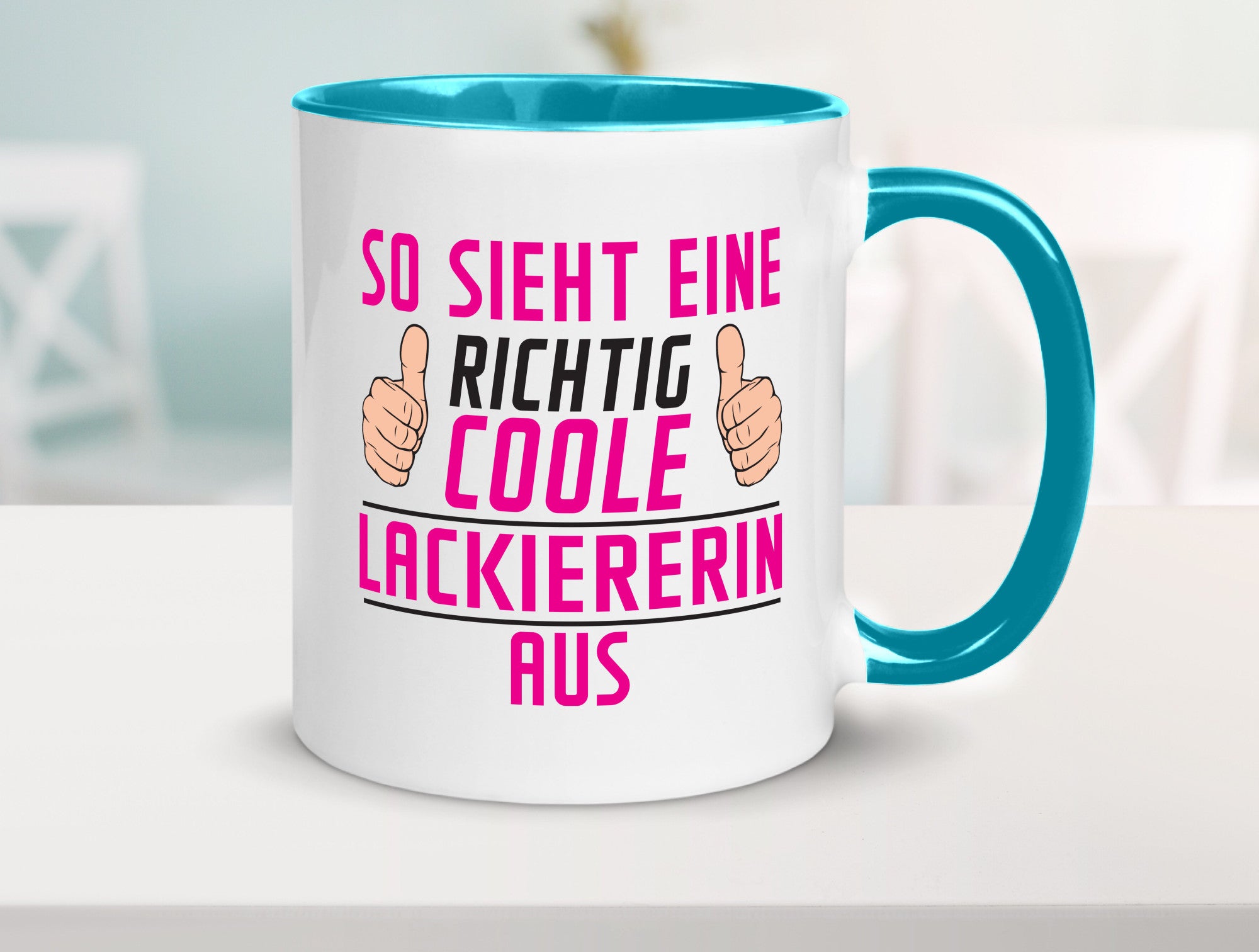 Richtig Coole Lackiererin | lackieren Geschenkidee Humor Tasse