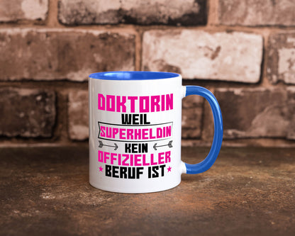 Superheldin Doktorin | Doktorand Doktortitel Geschenkidee Humor Tasse