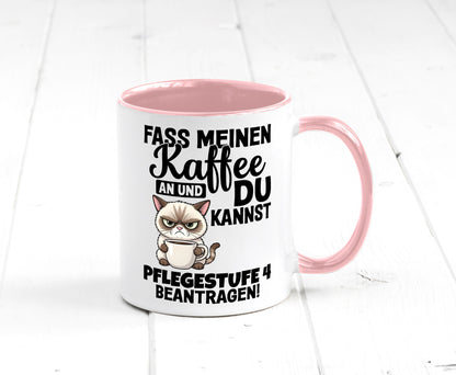 Fass meinen Kaffee an | Pflegestufe 4 Krankenschwester v3 Geschenkidee Humor