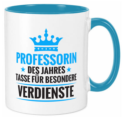 Besonderer Verdienst: Professorin | Uni Universität Geschenkidee Humor Tasse
