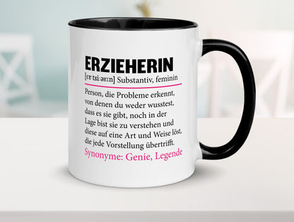 Erzieherin | Beruf Pädagogin Schule Geschenk Arbeit Kollegen Büro lustiger Tasse