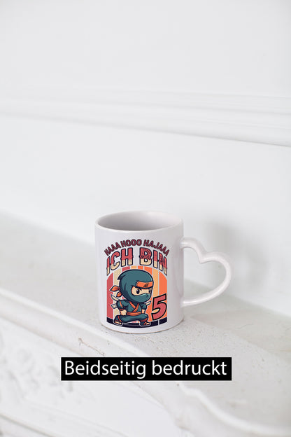 5. Geburtstag | Ninja Junge 5 Jahre Humor Geschenkidee Tasse