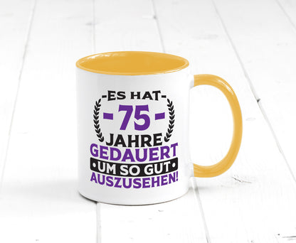 75 Jahre gedauert um so gut auszusehen | 75. Geburtstag Humor Geschenkidee Tasse