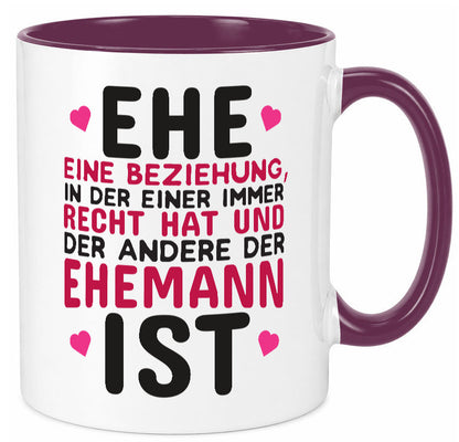 Ehepaar Spruch | Beziehung Tasse Ehemann Geschenk Humor Geschenkidee lustiger