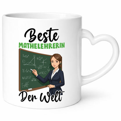 Beste Mathelehrerin | Lehrer Mathe v2 lustig Humor Geschenkidee Geschenk Tasse