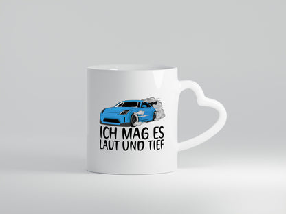 Ich mag es laut und tief | Motor Autofan Auto Tuning Geschenkidee Humor Tasse