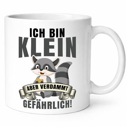 Ich bin klein | Waschbär Kindergarten Humor Geschenkidee Tasse