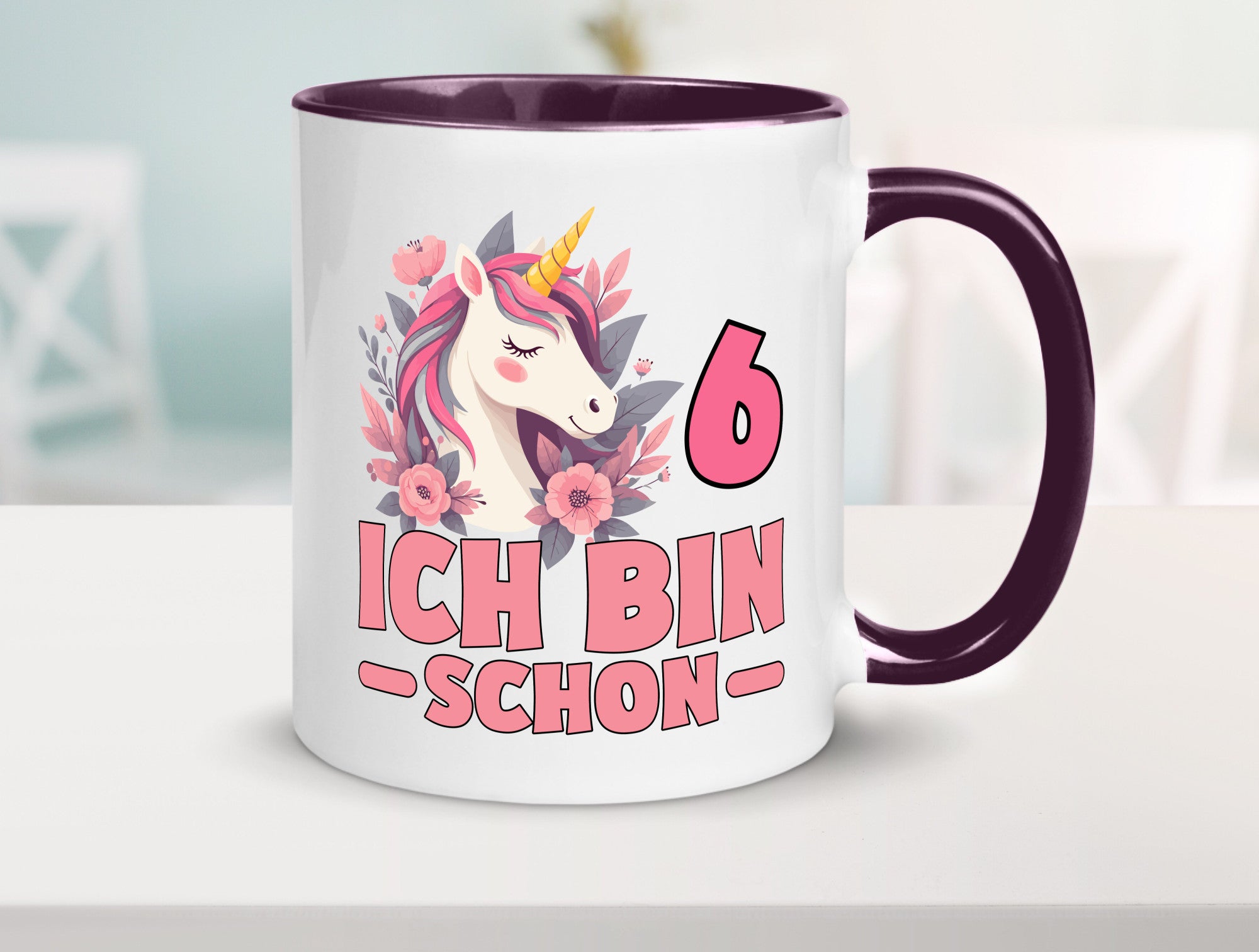 6. Geburtstag | 6 Jahre Einhorn bin schon Mädchen Geschenk Geschenkidee