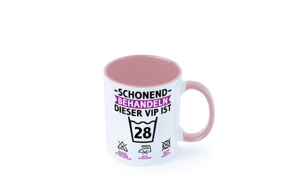 28 Geburtstag | schonend behandeln Jahre Humor Geschenkidee Tasse