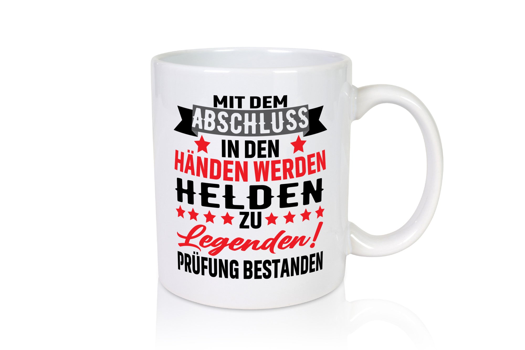 Mit dem Abschluss in den Händen | Prüfung bestanden lustig Humor Geschenkidee