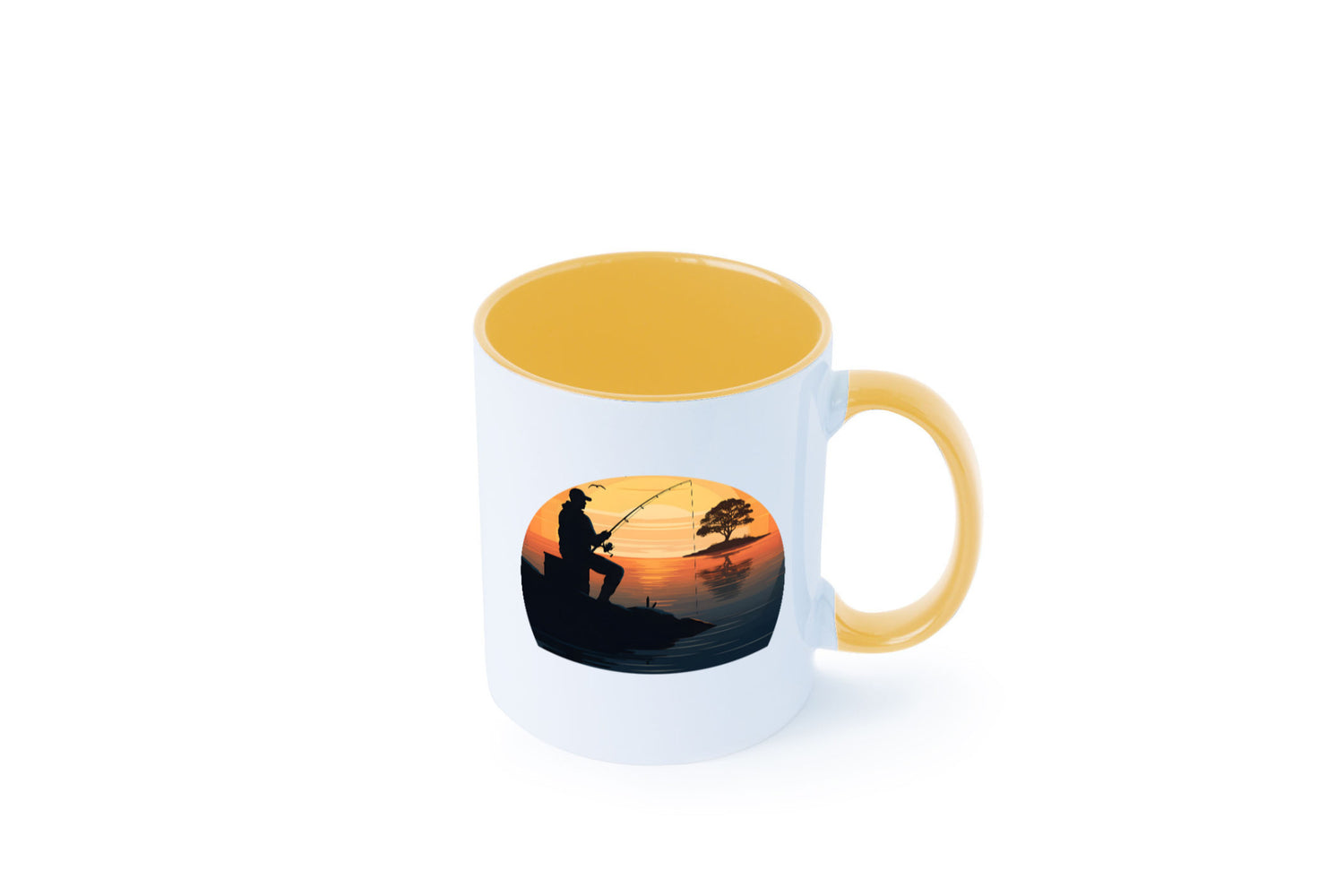 Angler | Sonnenuntergang Fischer Fische Angeln v2 Geschenk Humor Geschenkidee