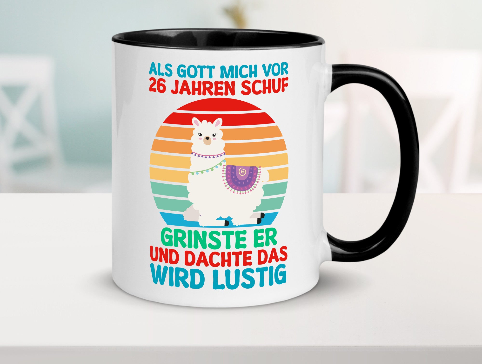 26. Geburtstag | 26 Jahre Gut Schuf mich Lama v2 lustiger Spruch Geschenk