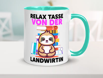 Relax Tasse: Landwirtin| Bäuerin | Landwirtschaft Geschenk Humor Geschenkidee
