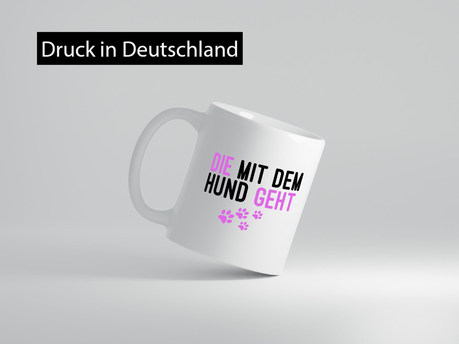 Die mit dem Hund geht | Hundeliebhaber Pfoten Tierliebe Geschenk Tierliebhaber
