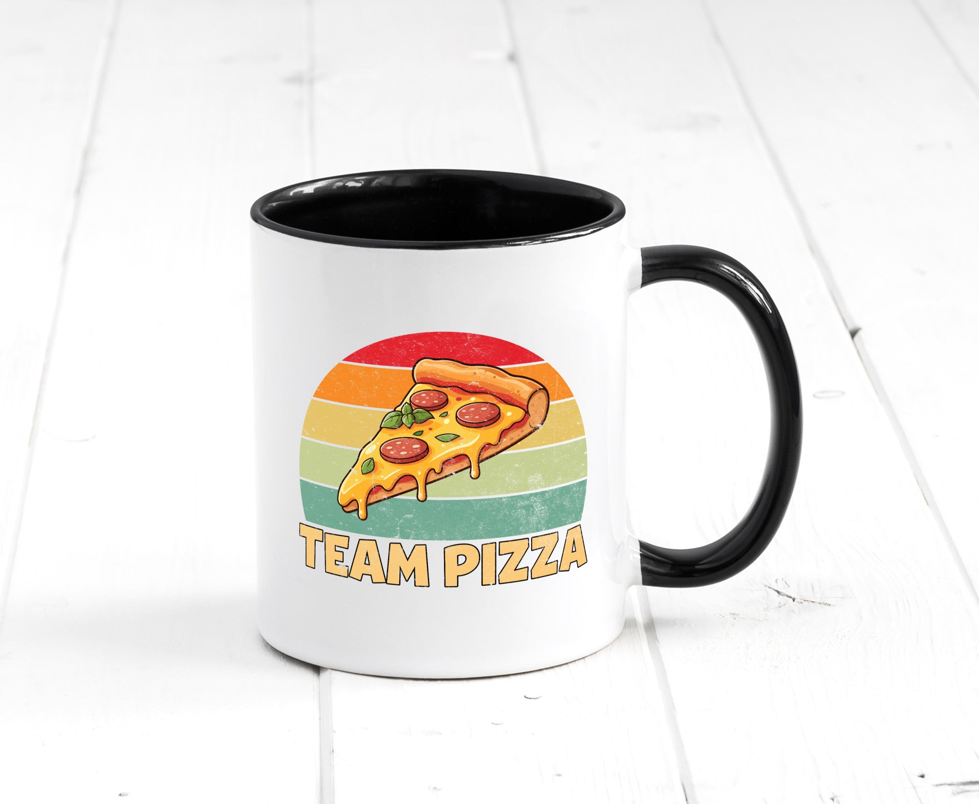 Team Pizza | Pizzaliebhaber Lover v2 Geschenkidee Humor Tasse