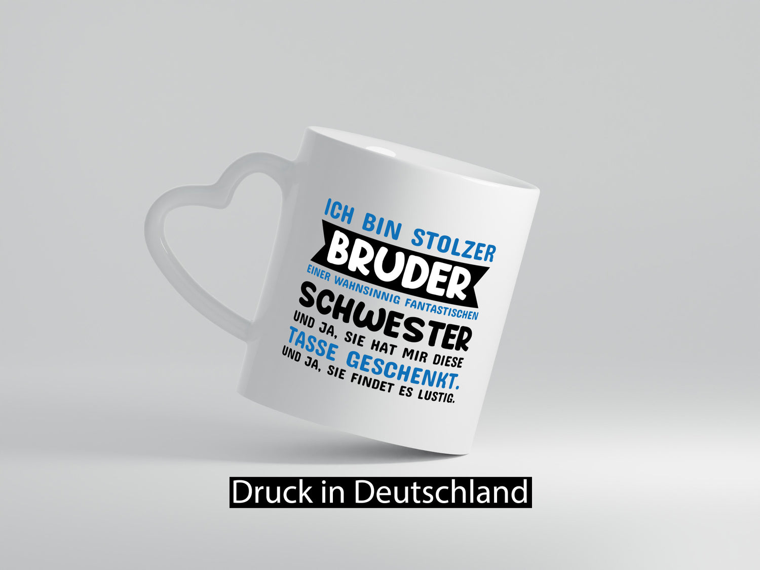 Ich bin stolzer Bruder Humor Geschenkidee Tasse