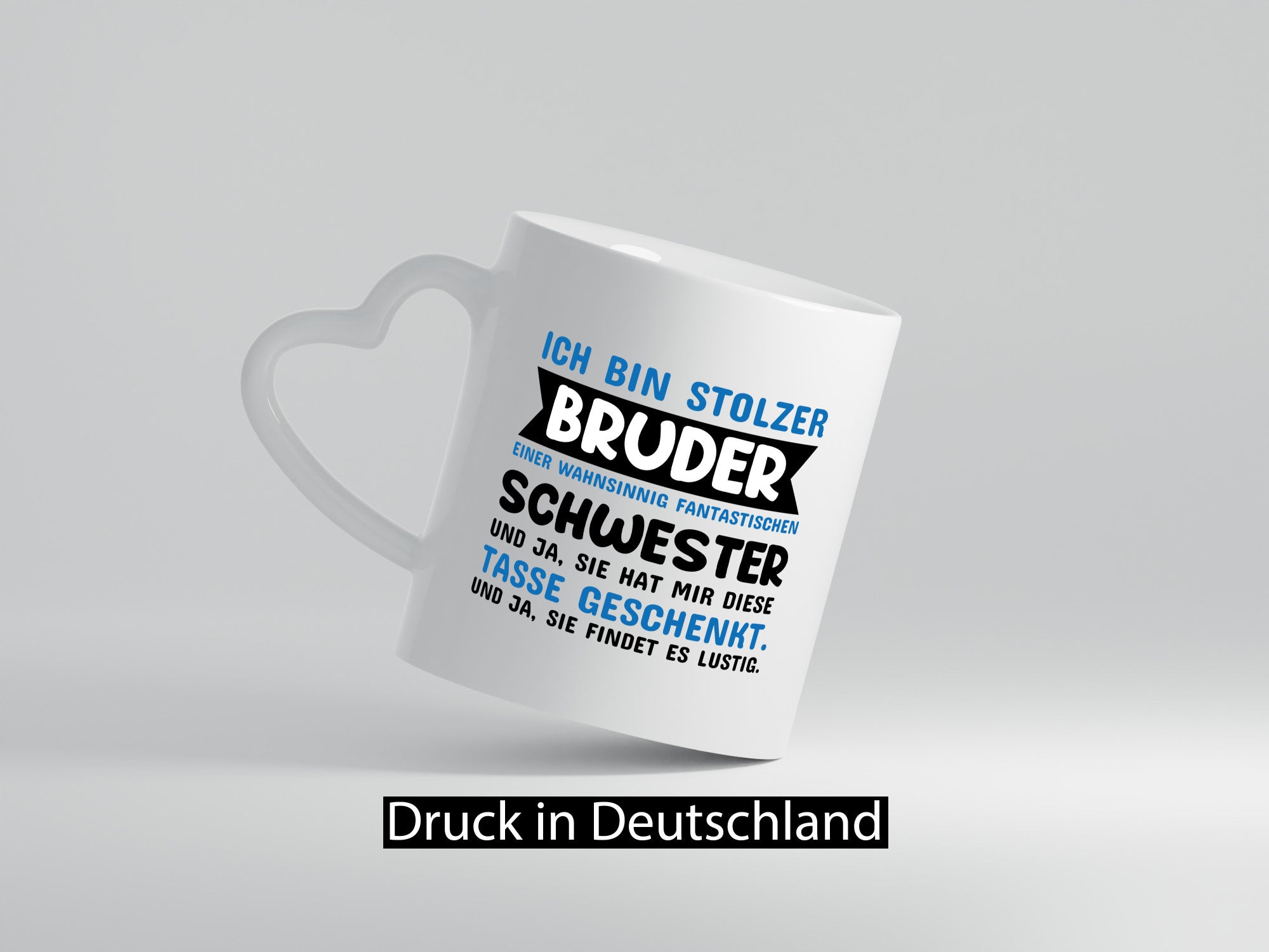Ich bin stolzer Bruder Humor Geschenkidee Tasse