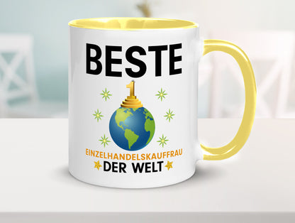 Welt Beste Einzelhandelskauffrau | Einzelhandel Geschenkidee Humor Tasse