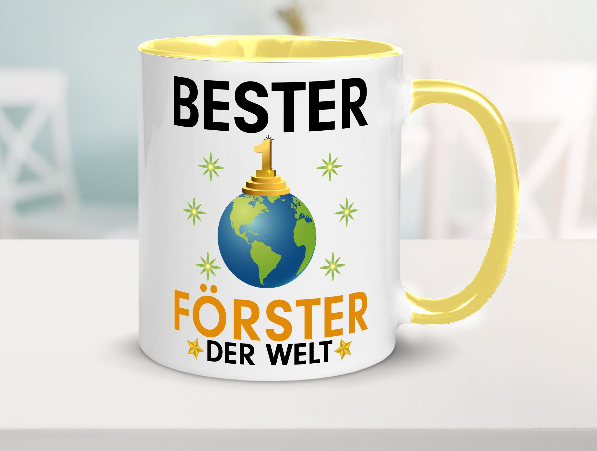 Welt Bester Förster | Forst Arbeit Geschenk Kollegen Büro lustiger Spruch Tasse