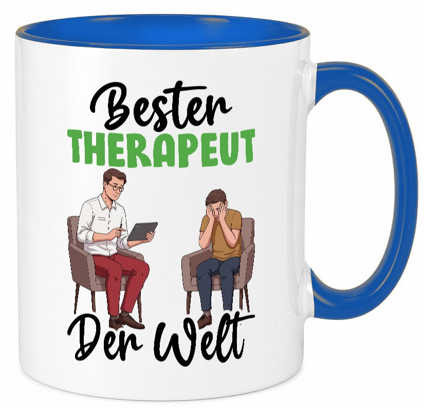 Bester Therapeut | Psychotherapie Therapie v2 Humor Geschenkidee Tasse