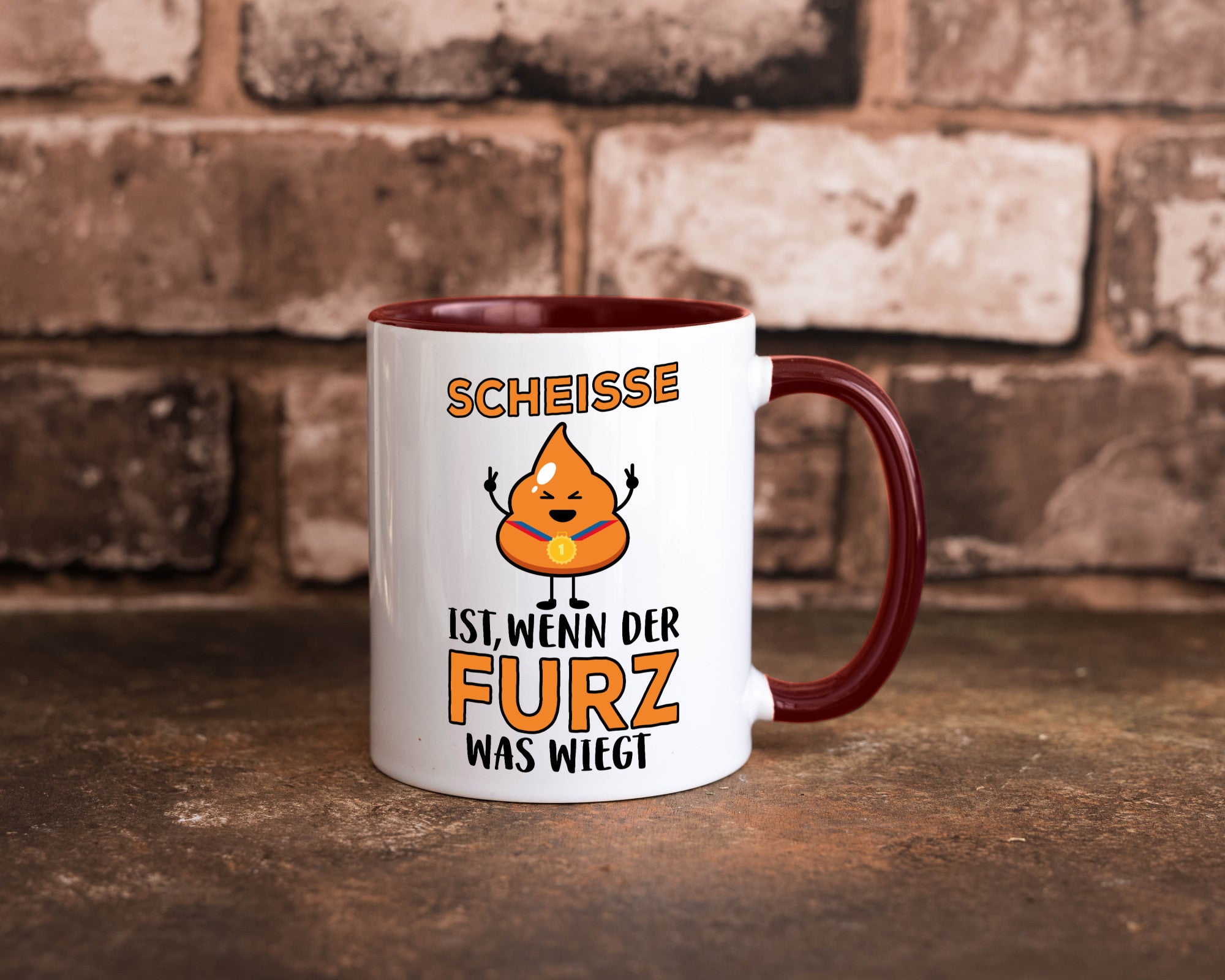 Scheisse ist lustiger Spruch Geschenk Humor Geschenkidee Tasse
