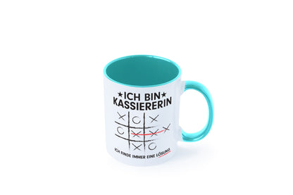 Löse Probleme: Kassiererin Geschenkidee Humor Tasse