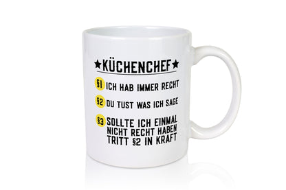 Küchenchef | Paragraphen Küchenregeln Koch Restaurant Geschenkidee Arbeit