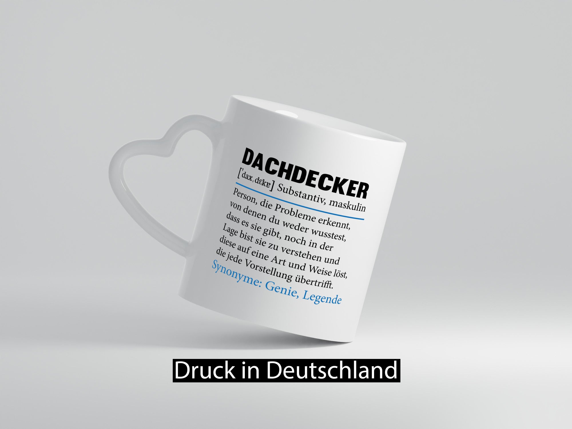 Dachdecker | Meister Beruf Dachbau Hausbau Geschenkidee Arbeit Kollegen Büro