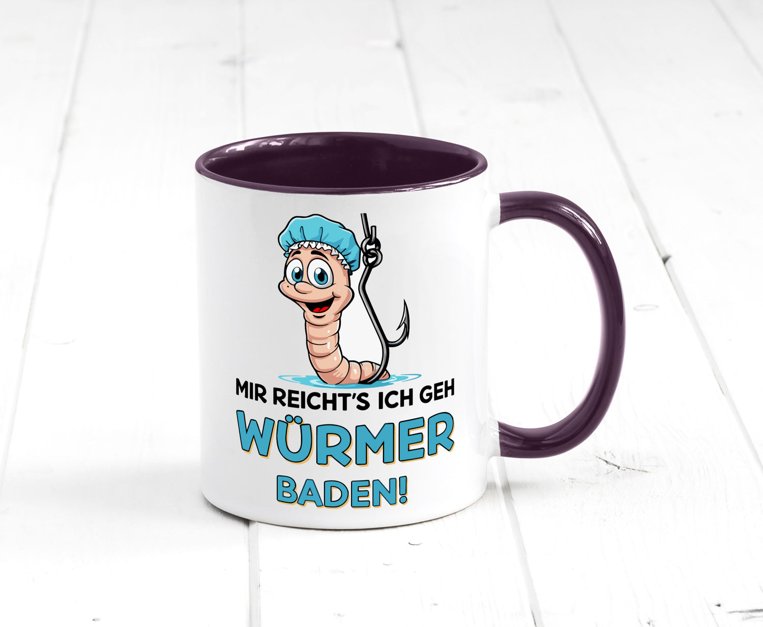 Mir reichts ich geh Würmer Baden | Angler Angeln Geschenk Humor Geschenkidee