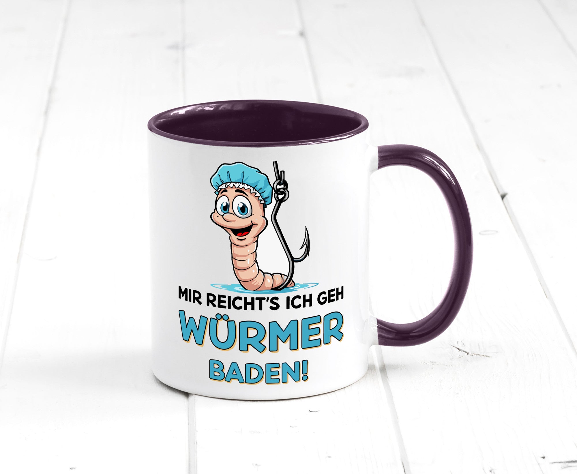 Mir reichts ich geh Würmer Baden | Angler Angeln Geschenk Humor Geschenkidee