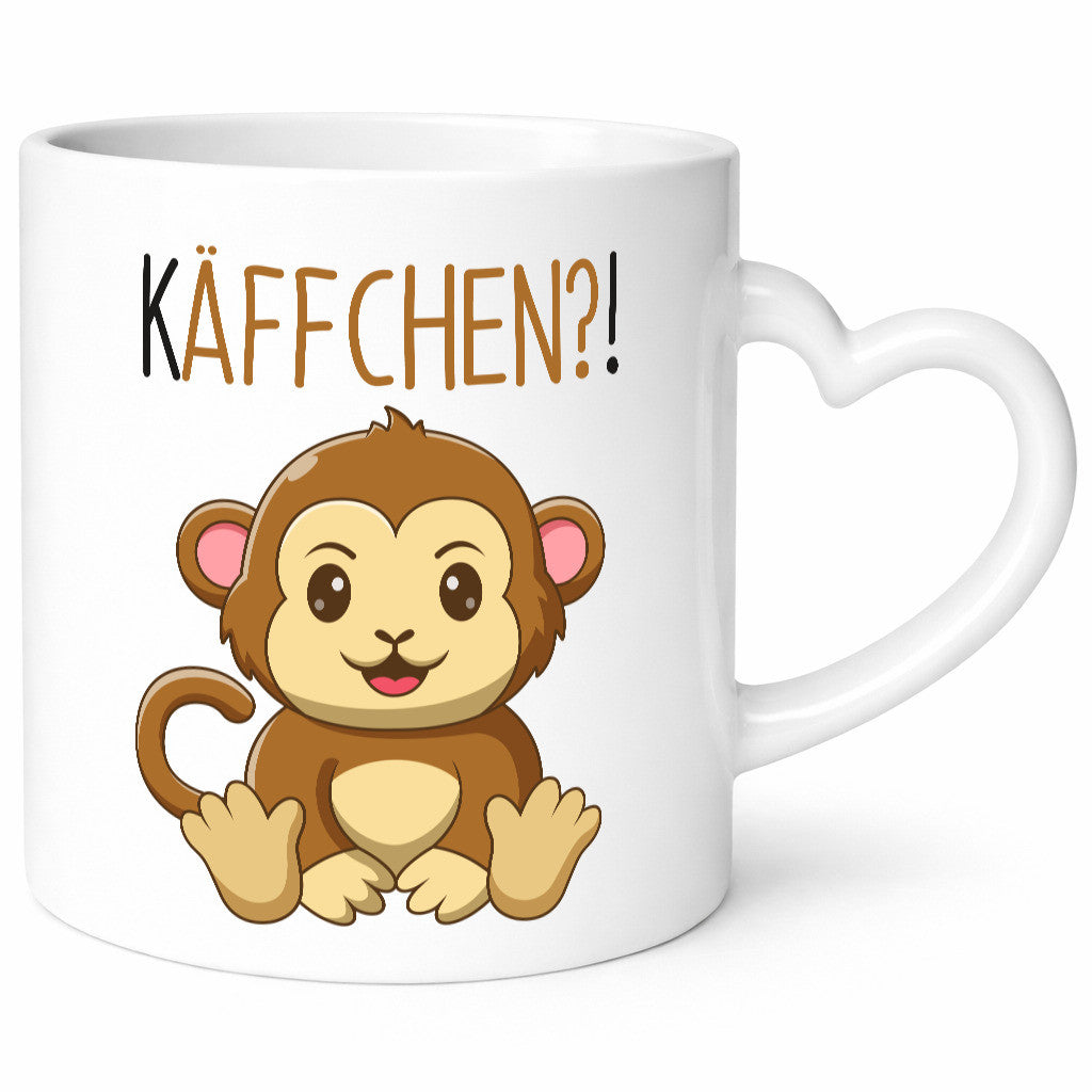 Käffchen? | Süßer Affe Frauen Becher Niedlich Humor Geschenkidee Tasse