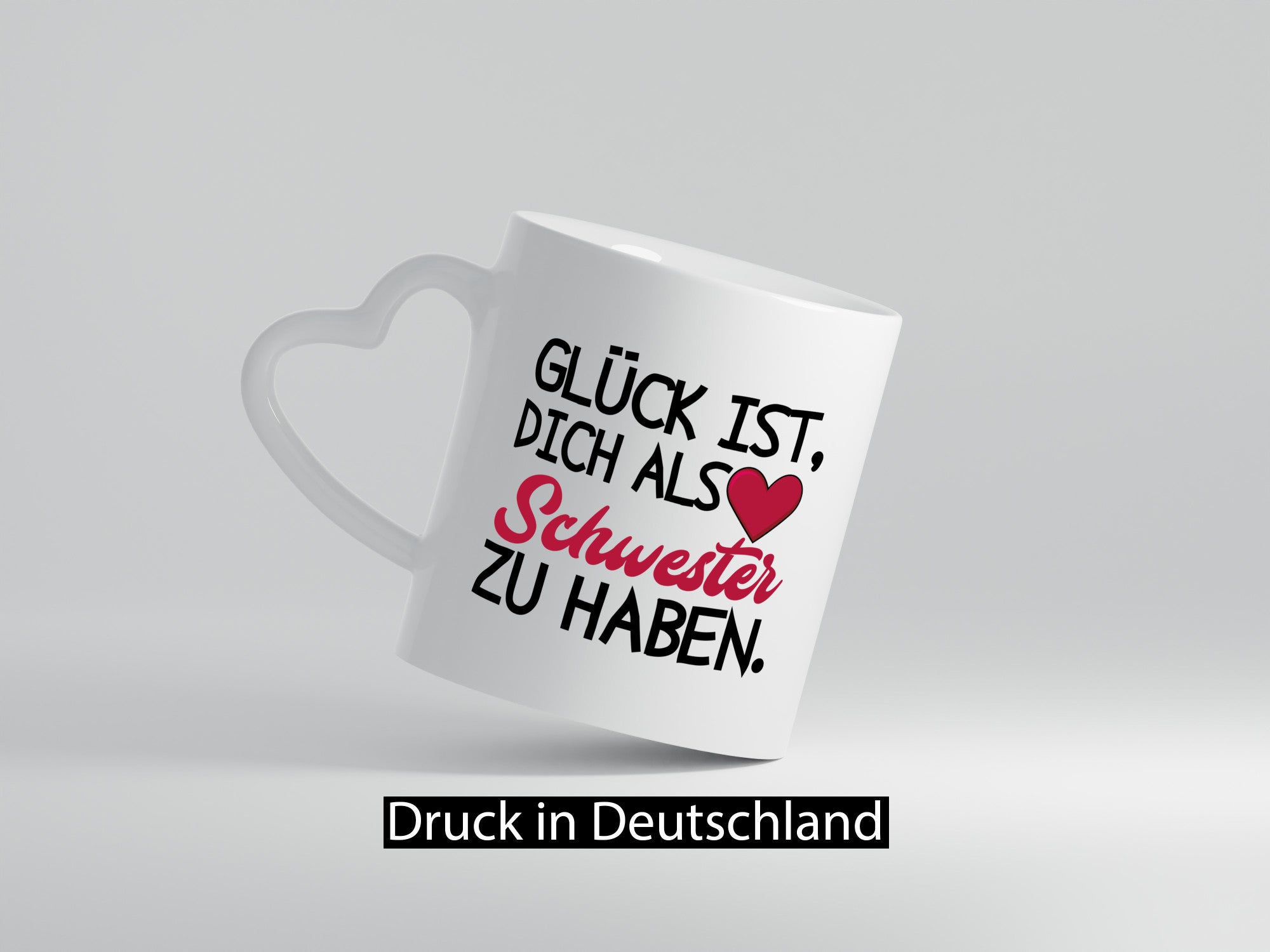 Schwester Tasse | Statement Glück Geschwister Geschenk Humor Geschenkidee