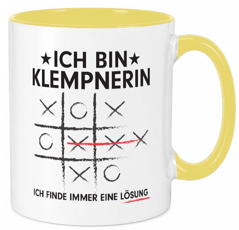 Löse Probleme: Klempnerin | Klempnerinnen Geschenkidee Humor Tasse