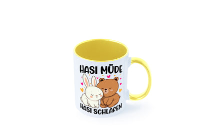 Hasi Müde | schlafen Kaninchen Häschen v2 lustiger Spruch Geschenk Humor