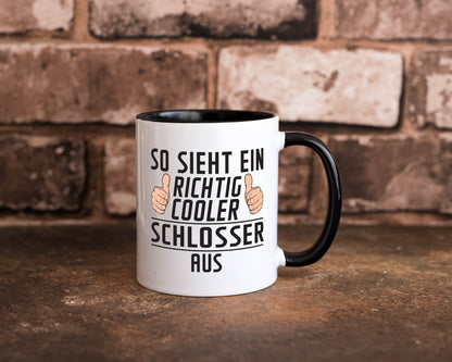 Richtig Cooler Schlosser | Beruf Schlosserei Geschenk Arbeit Kollegen Büro Tasse