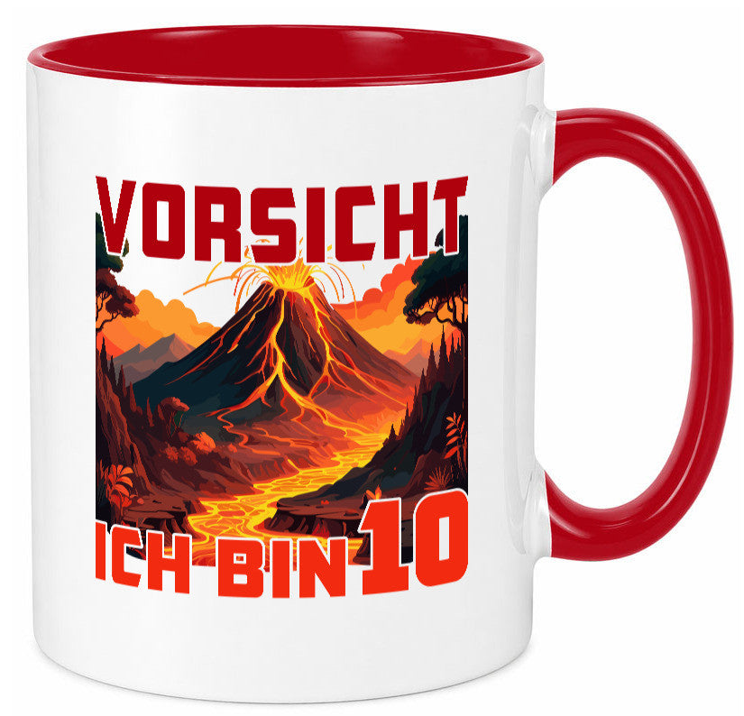 10. Geburtstag | 10 Jahre Vulkanausbruch Vulkan Humor Geschenkidee Tasse