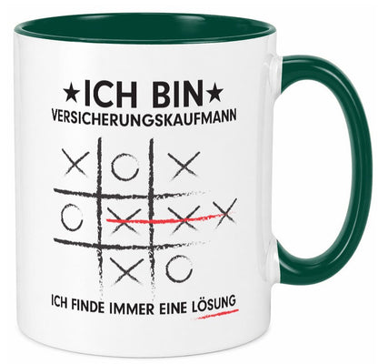 Löse Probleme: Versicherungskaufmann | Kaufmann v3 lustiger Spruch Geschenk Tasse
