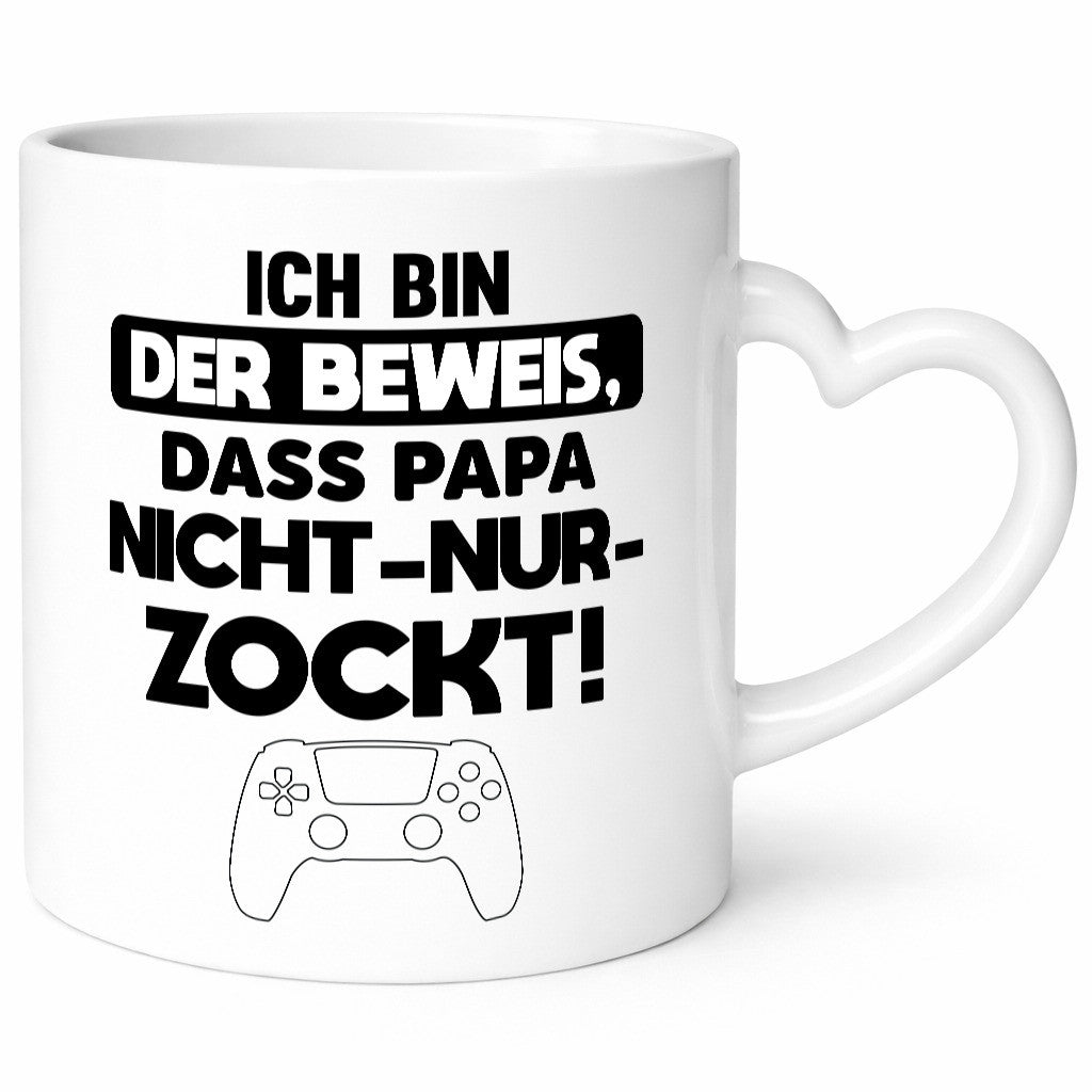 ich bin der Beweis dass papa nicht nur Zockt | Zocker Geschenk Humor