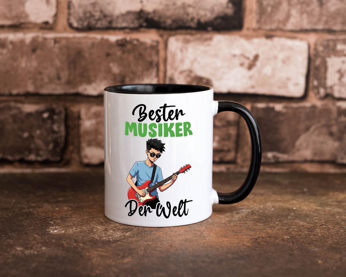 Bester Musiker | Musik Musikant v2 lustig Humor Geschenkidee Geschenk Tasse