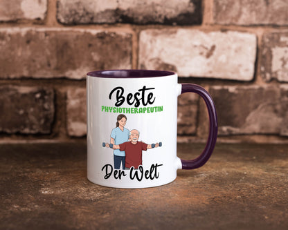 Beste Physiotherapeutin v3 lustig Humor Geschenkidee Geschenk Tasse