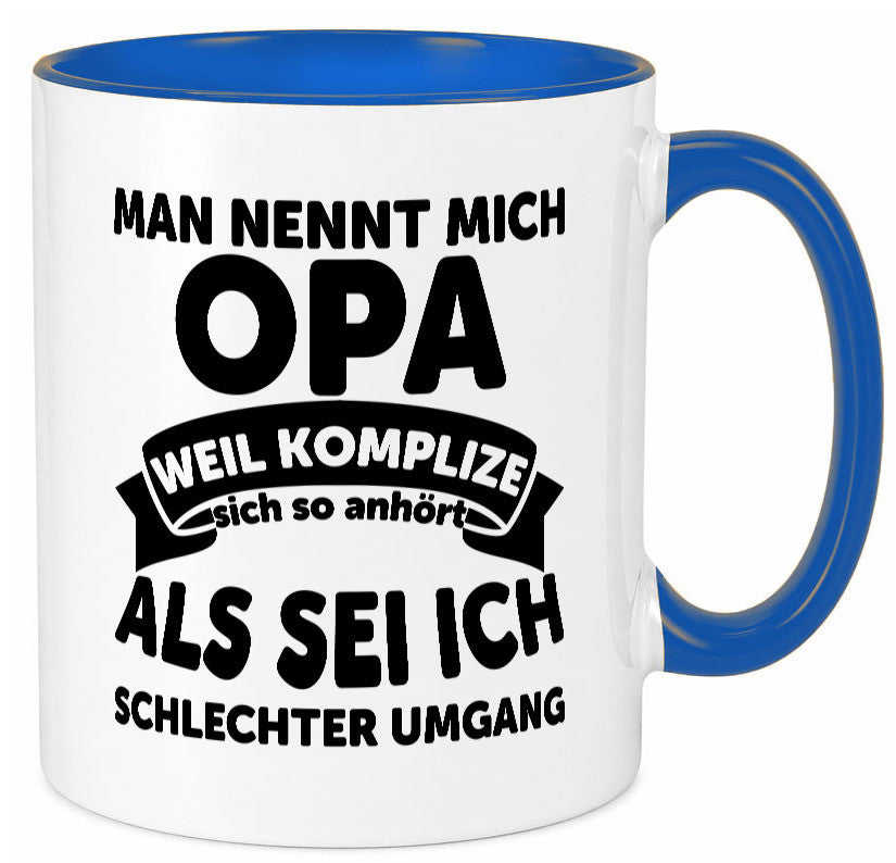 Nenn mich Opa, Komplize schlechter Umgang | Opa Witz Geschenk Familie