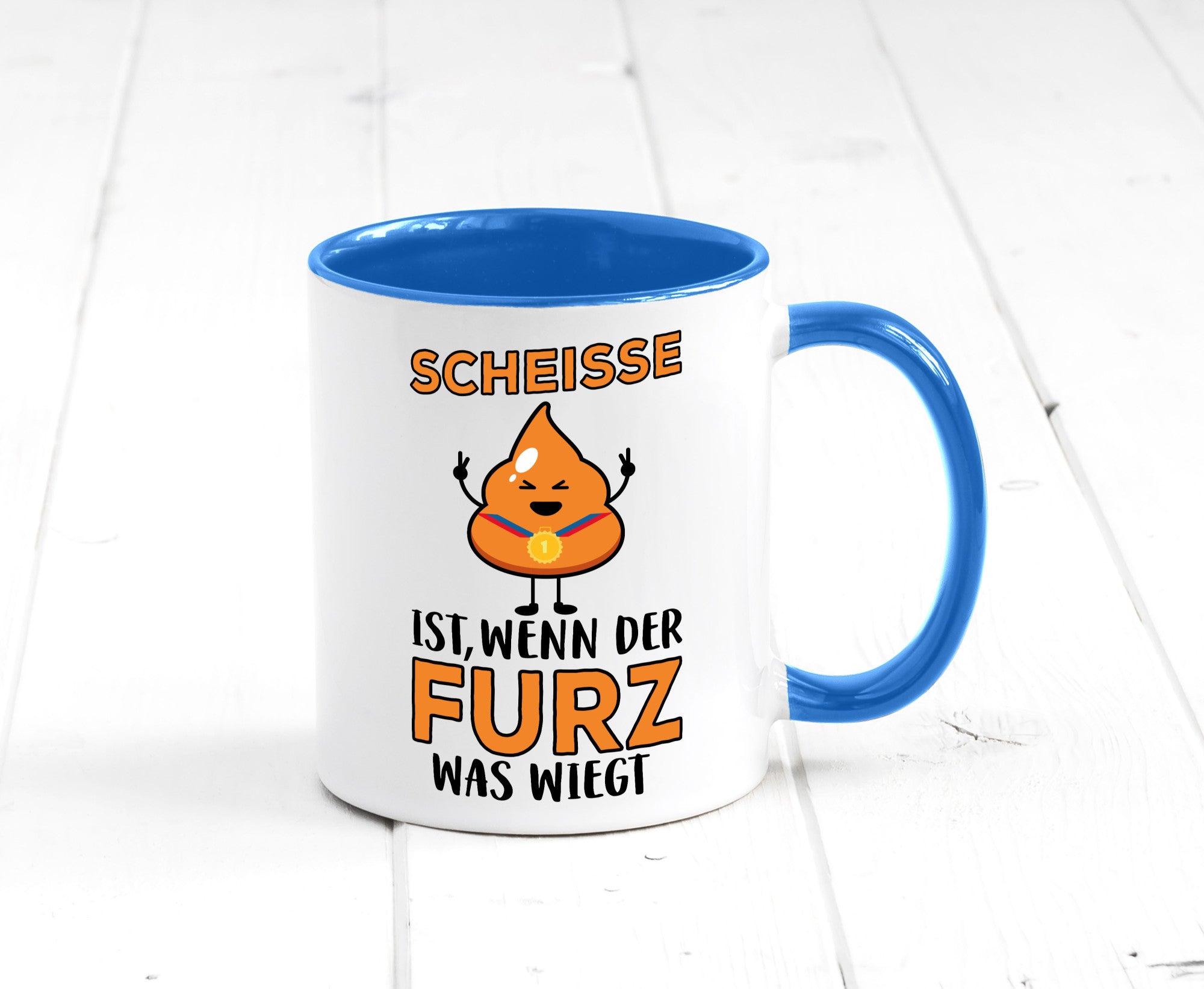 Scheisse ist lustiger Spruch Geschenk Humor Geschenkidee Tasse