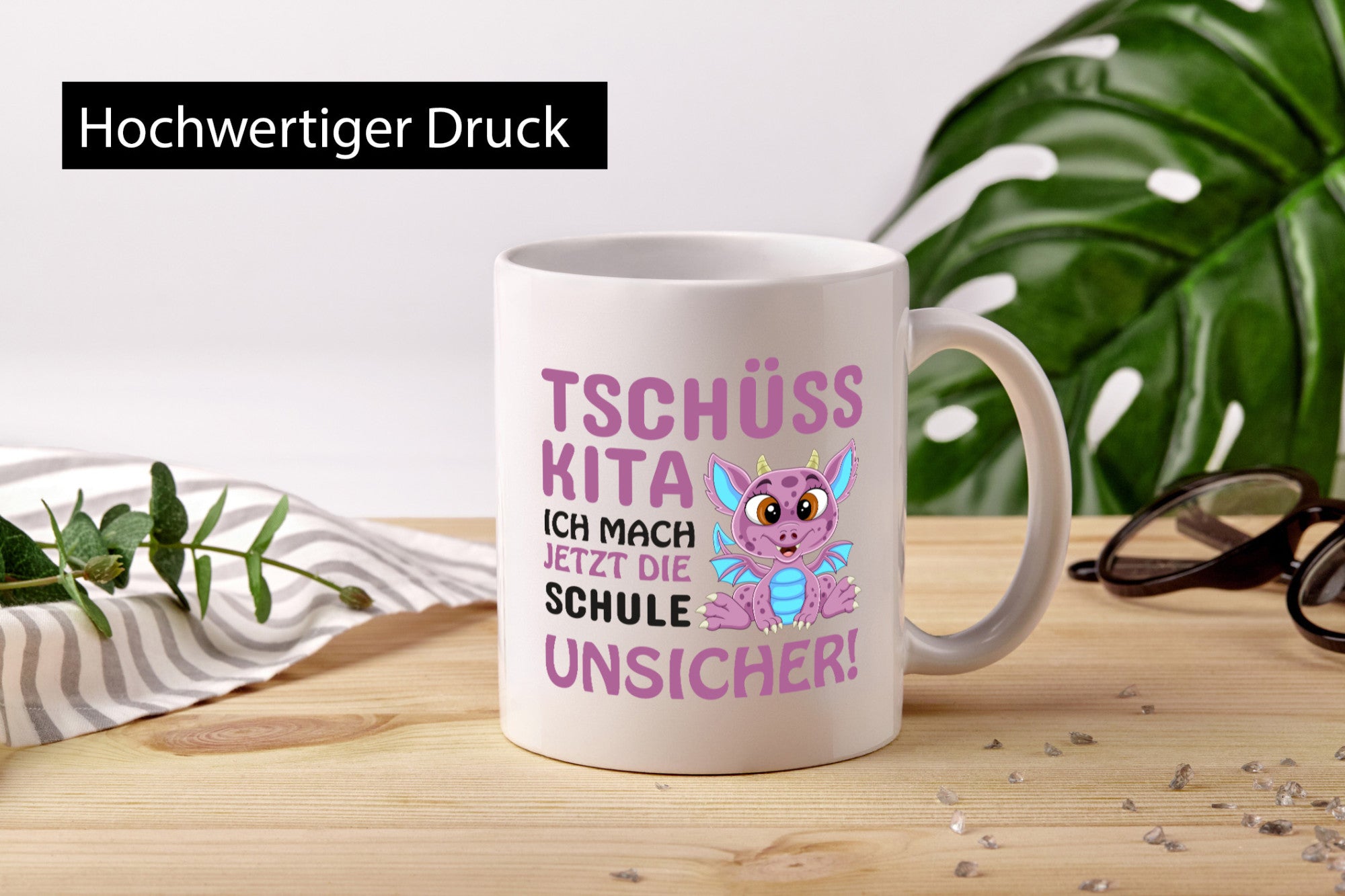 Tschüss Kita | Einschulung süßer Drachen Schulstart lustiger Spruch Geschenk