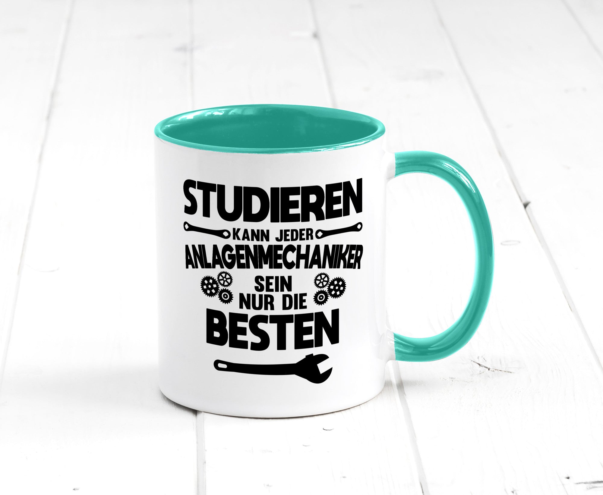 Nur die besten werden Anlagenmechaniker Humor Geschenkidee Tasse
